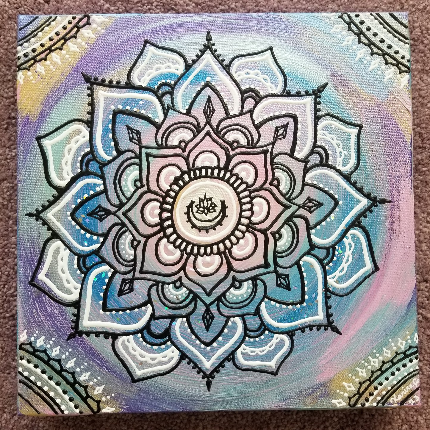 Connect 10x10" Acrylic Painting