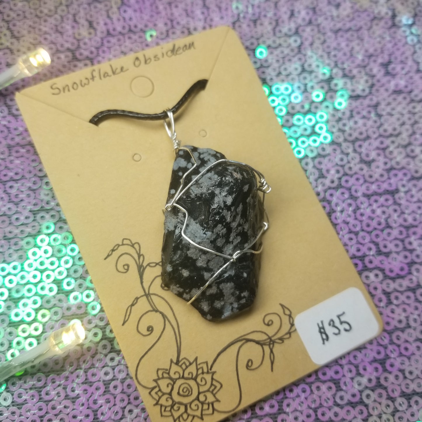Snowflake Obsidian