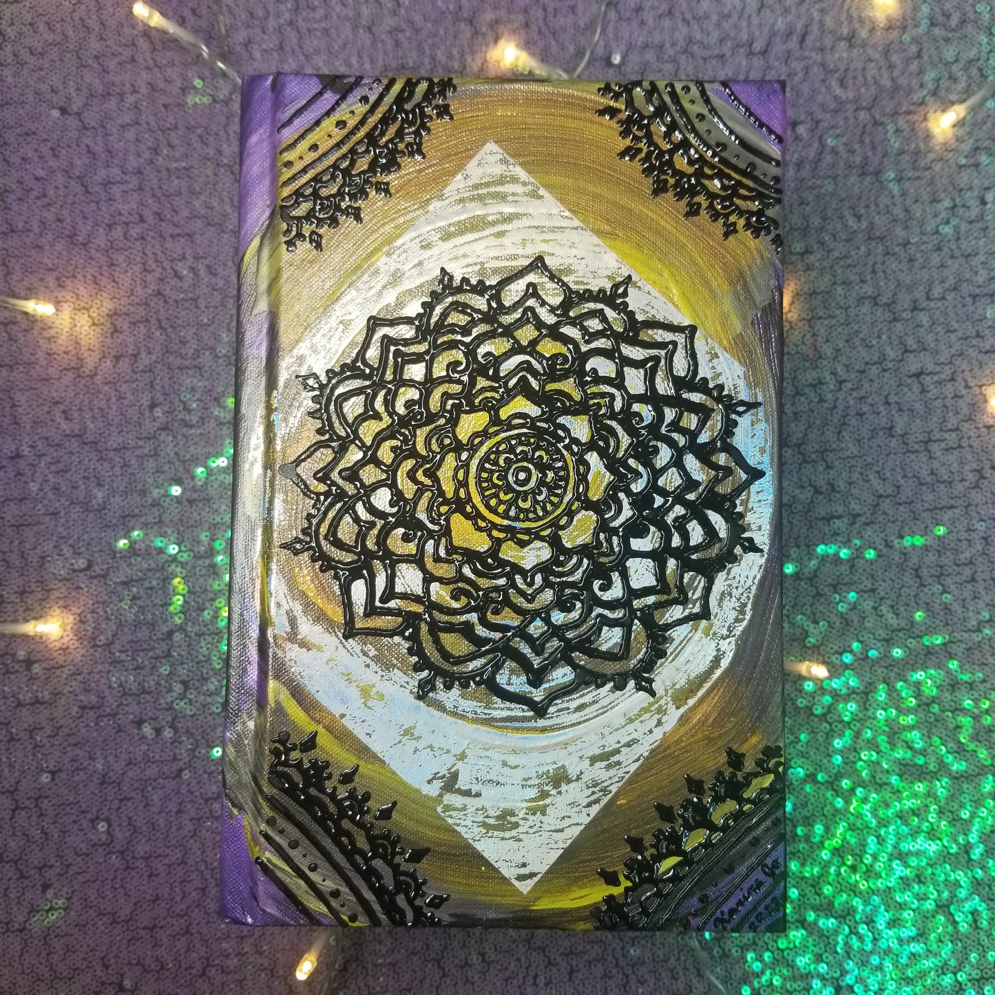 Medium Handpainted Hardcover Journal / Sketchbook