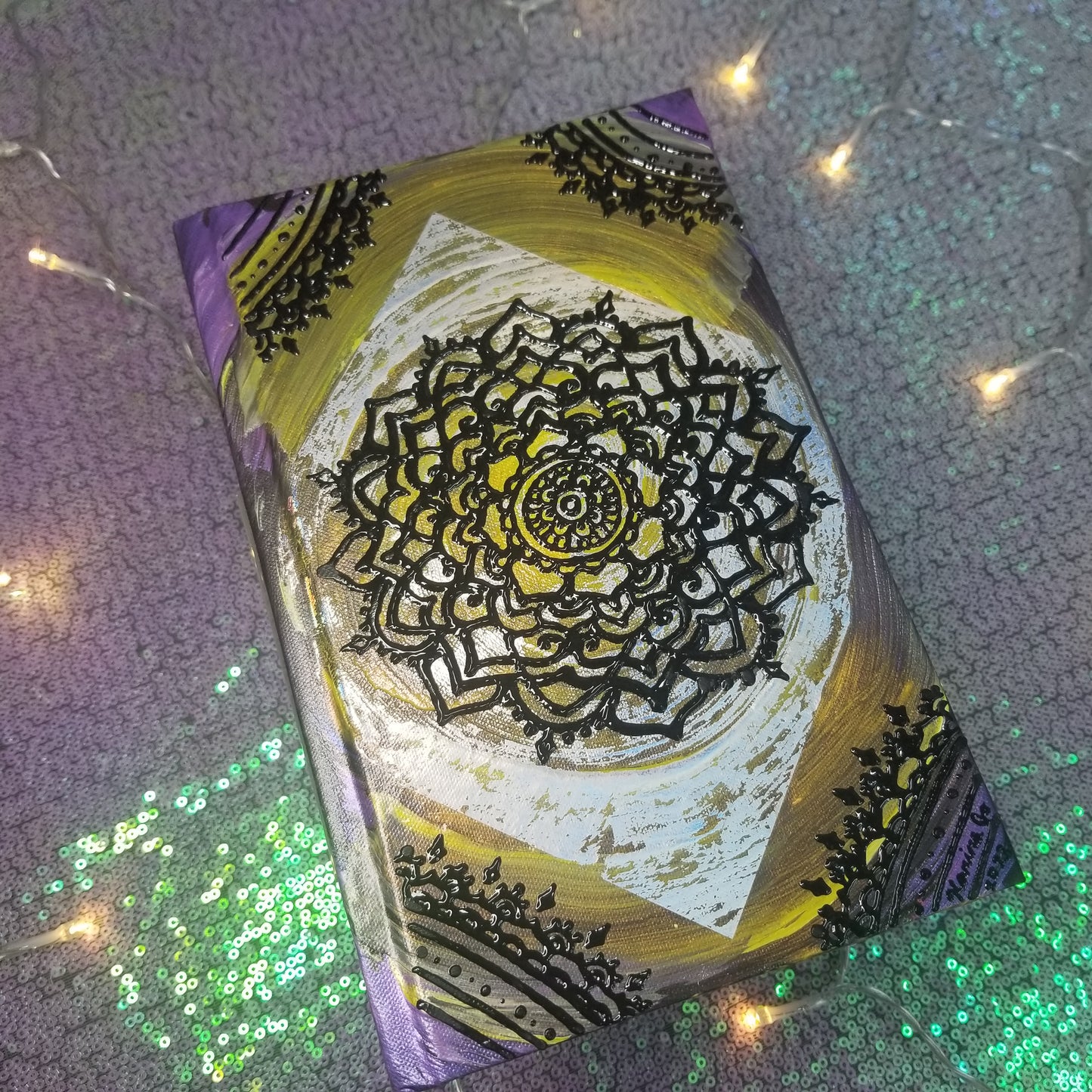 Medium Handpainted Hardcover Journal / Sketchbook
