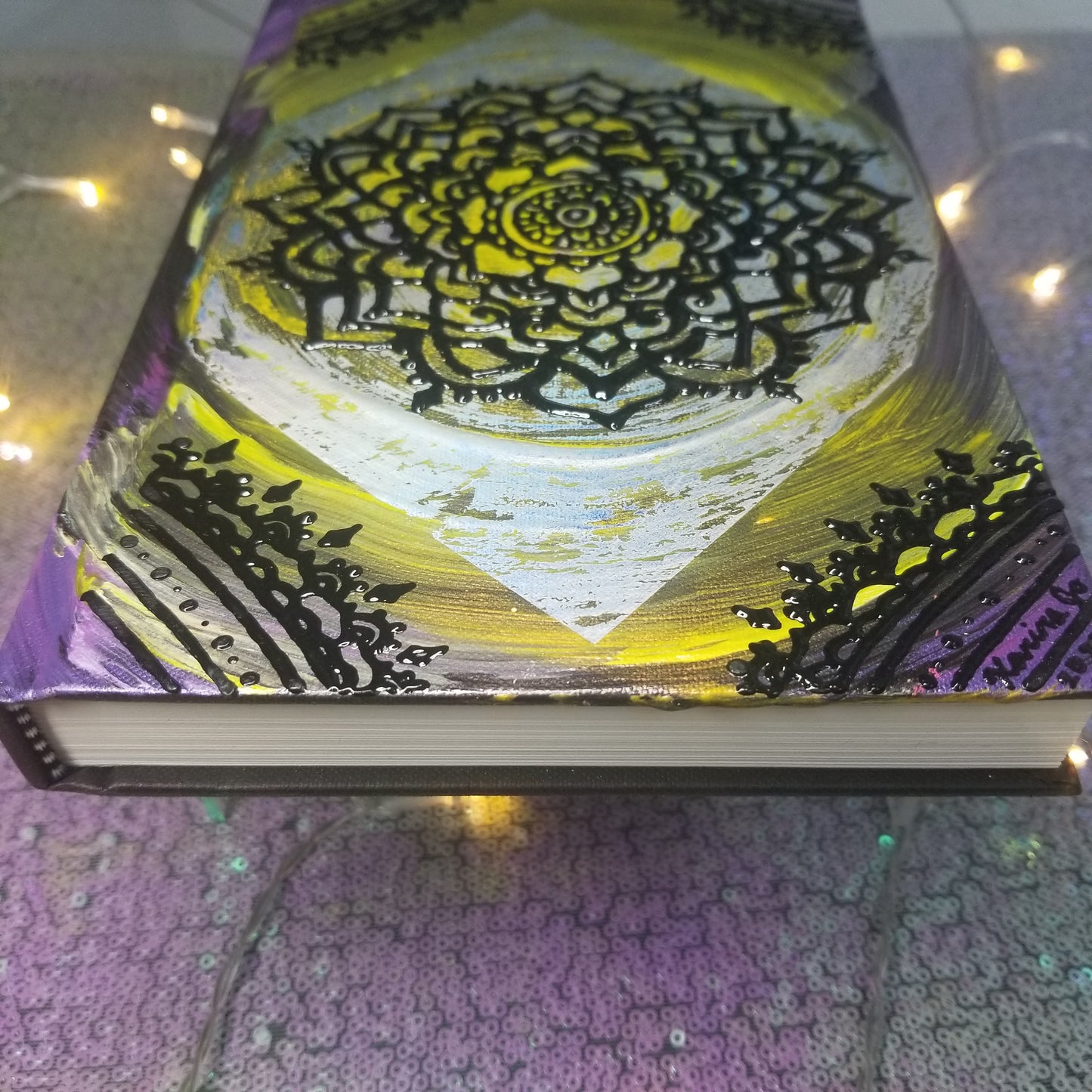Medium Handpainted Hardcover Journal / Sketchbook