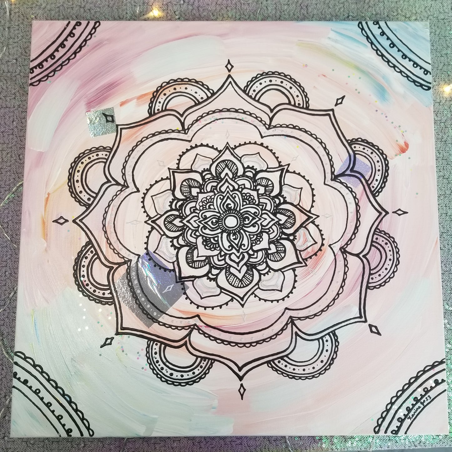 Entropy 20x20" Acrylic Painting