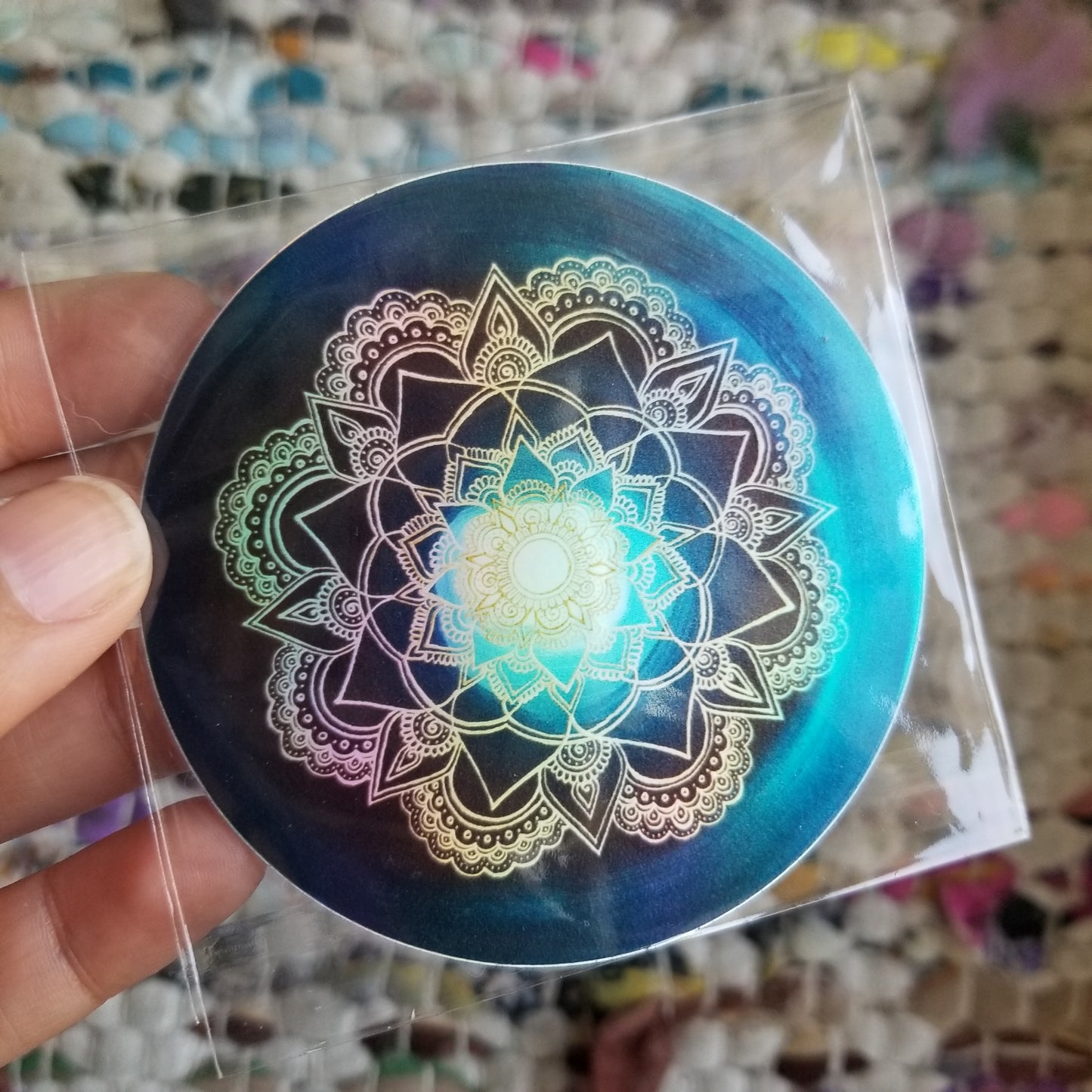 Frequency Portal Holographic Waterproof Art Sticker