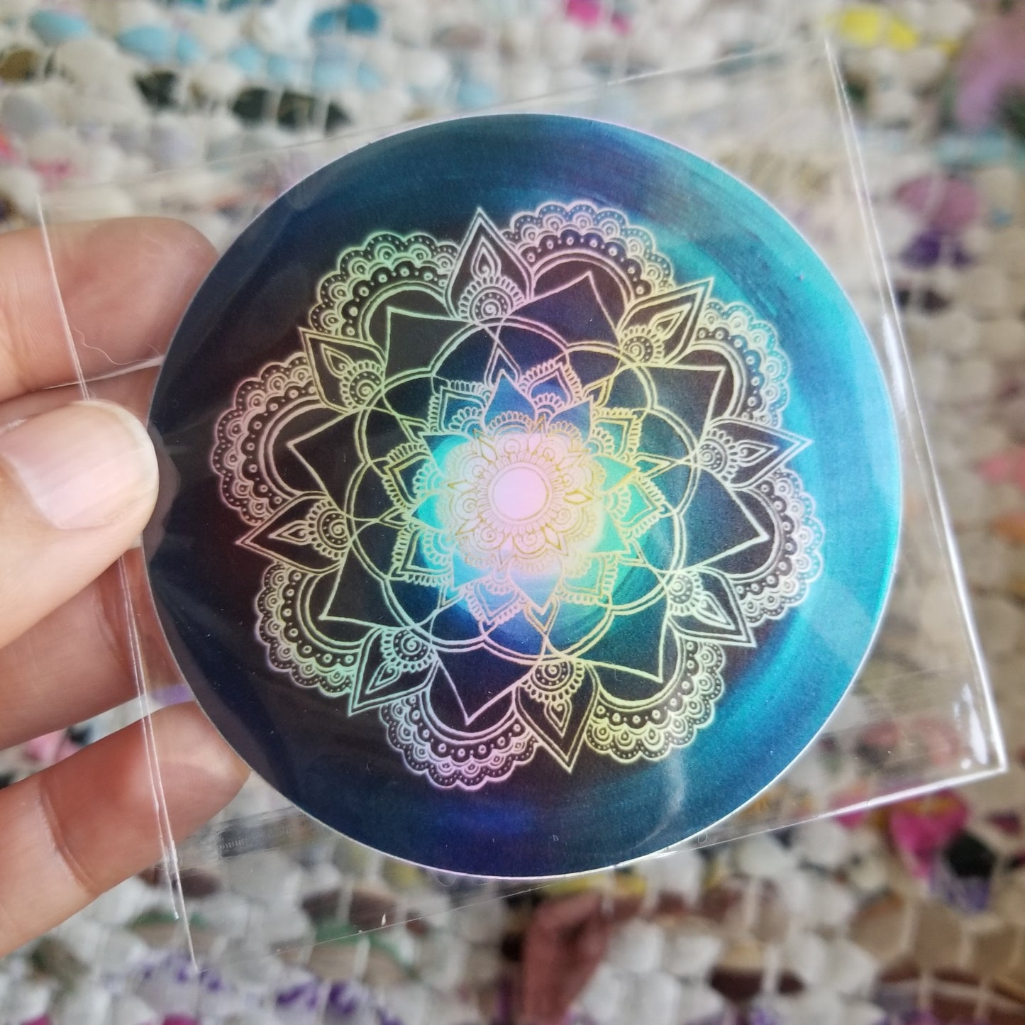 Frequency Portal Holographic Waterproof Art Sticker