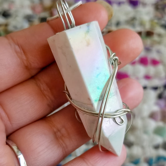 Aura Howlite Necklace