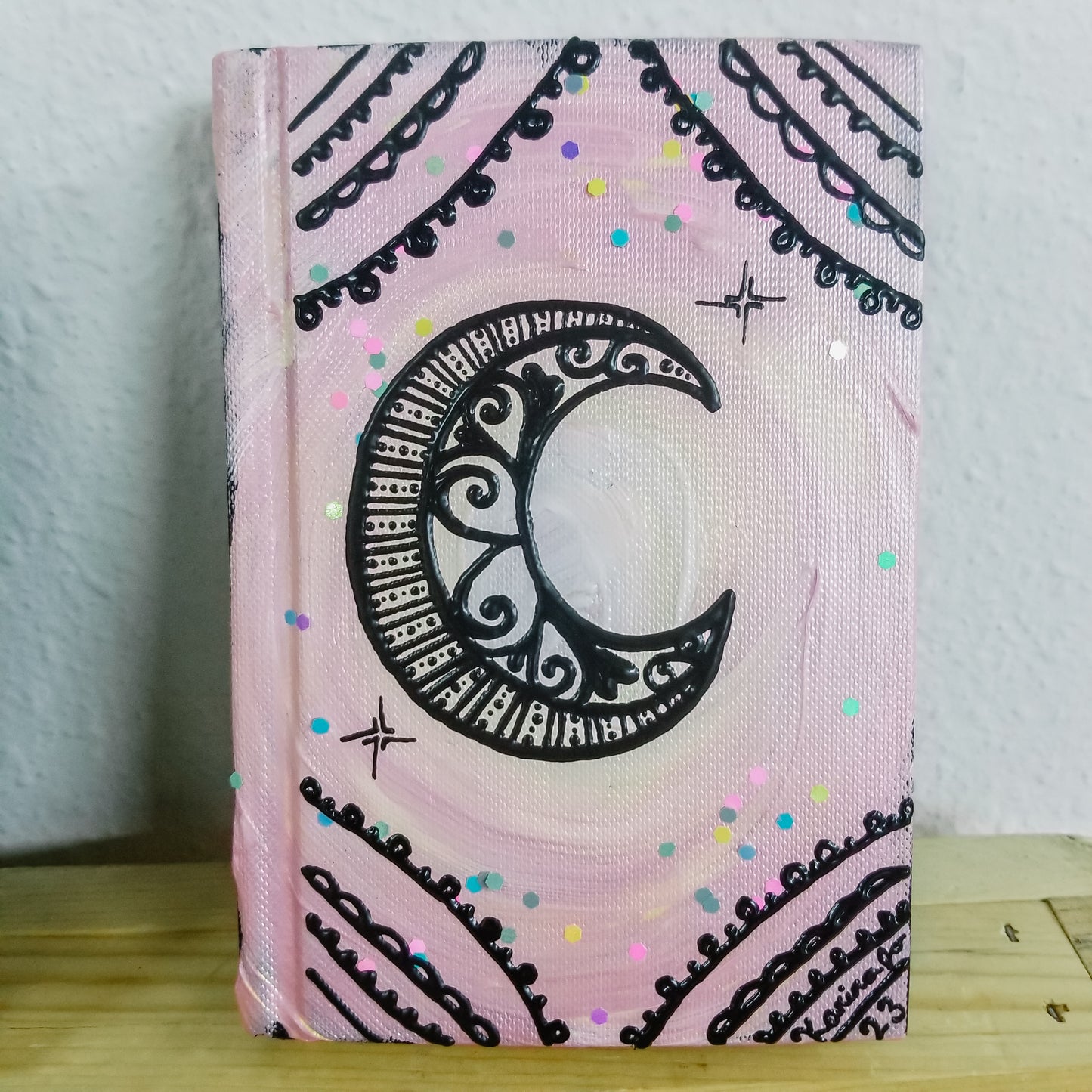 Wanderlust 4x6" hand-painted sketchbook / journal