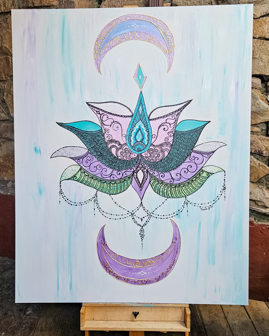 "Wonder" 48x60" Acrylic Painting