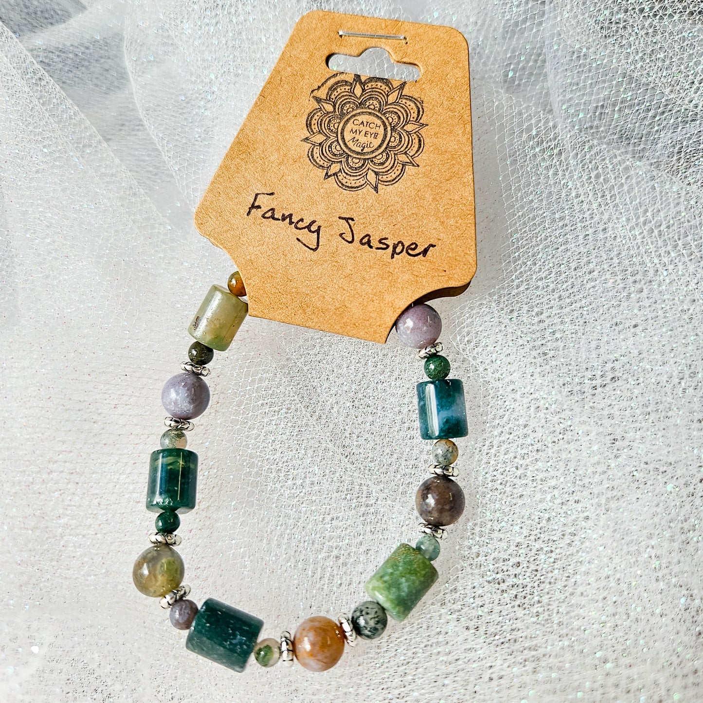 Fancy Jasper Crystal Bracelet