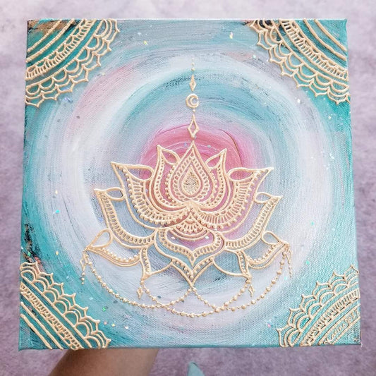 Self-Acceptance 10x10" Acrylic Painting