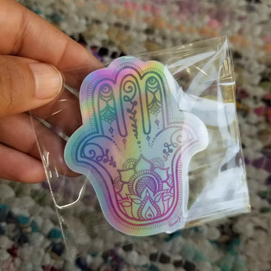 Hamsa Holographic Waterproof Sticker