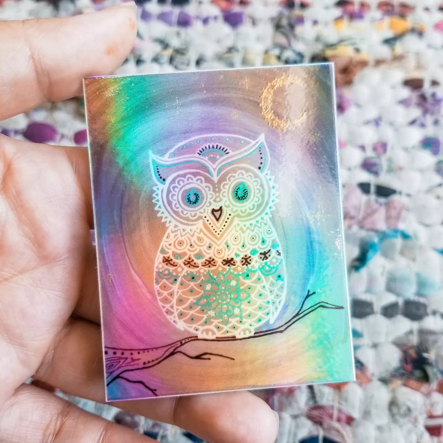 Owl Waterproof Art Sticker