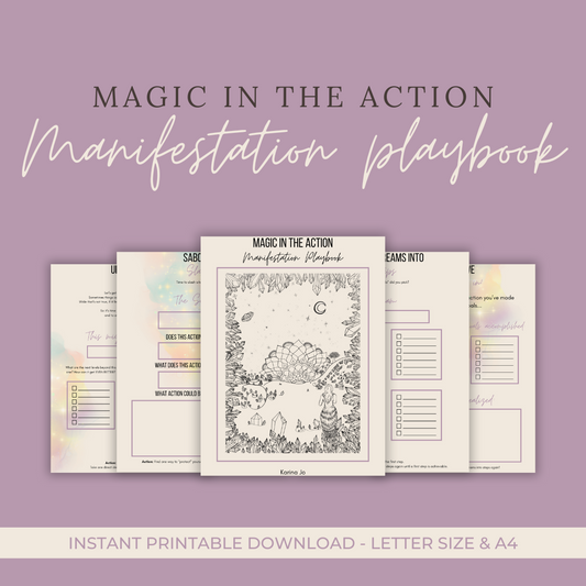 Magic in the Action Manifestation Playbook Printable Digital Download Ebook