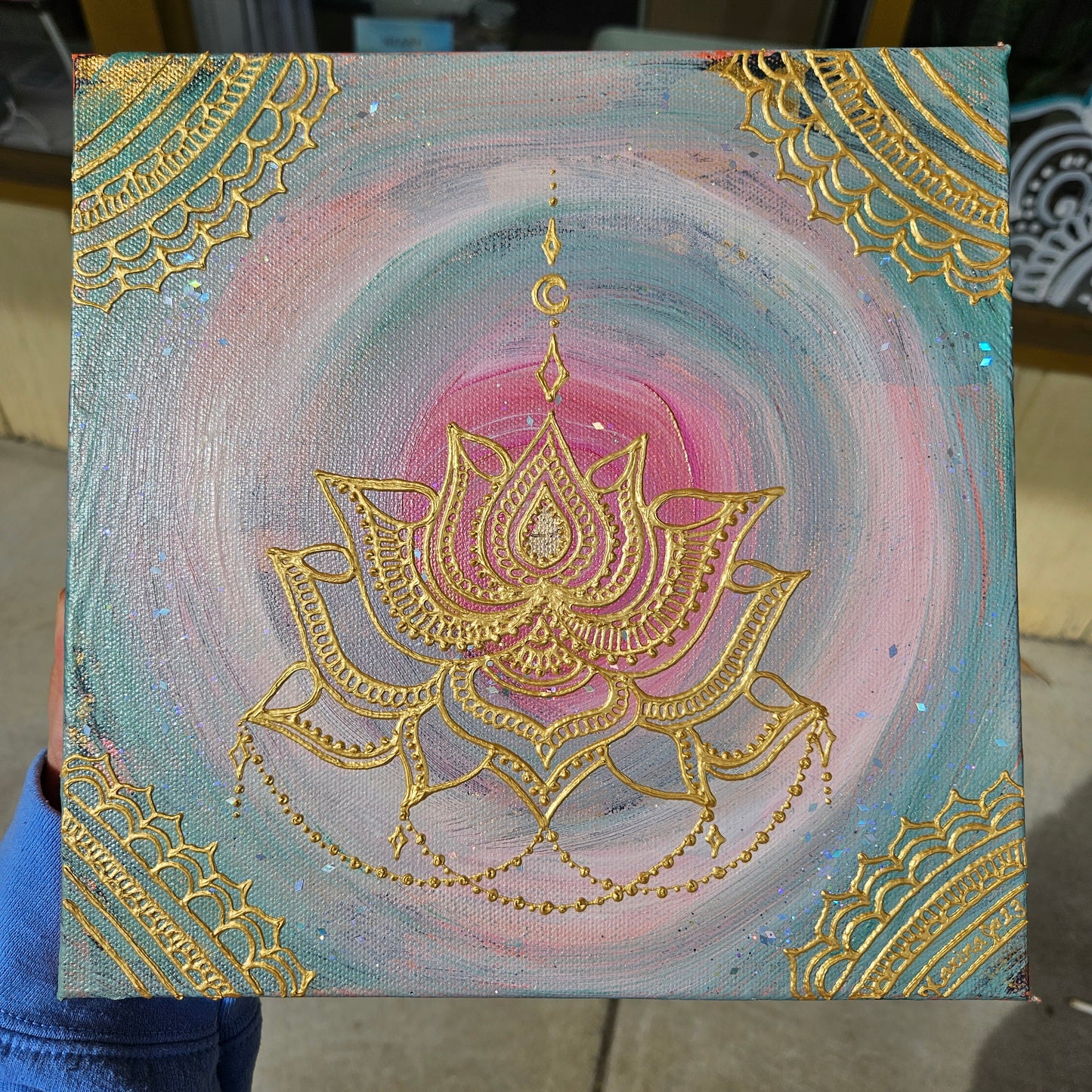 Self-Acceptance 10x10" Acrylic Painting