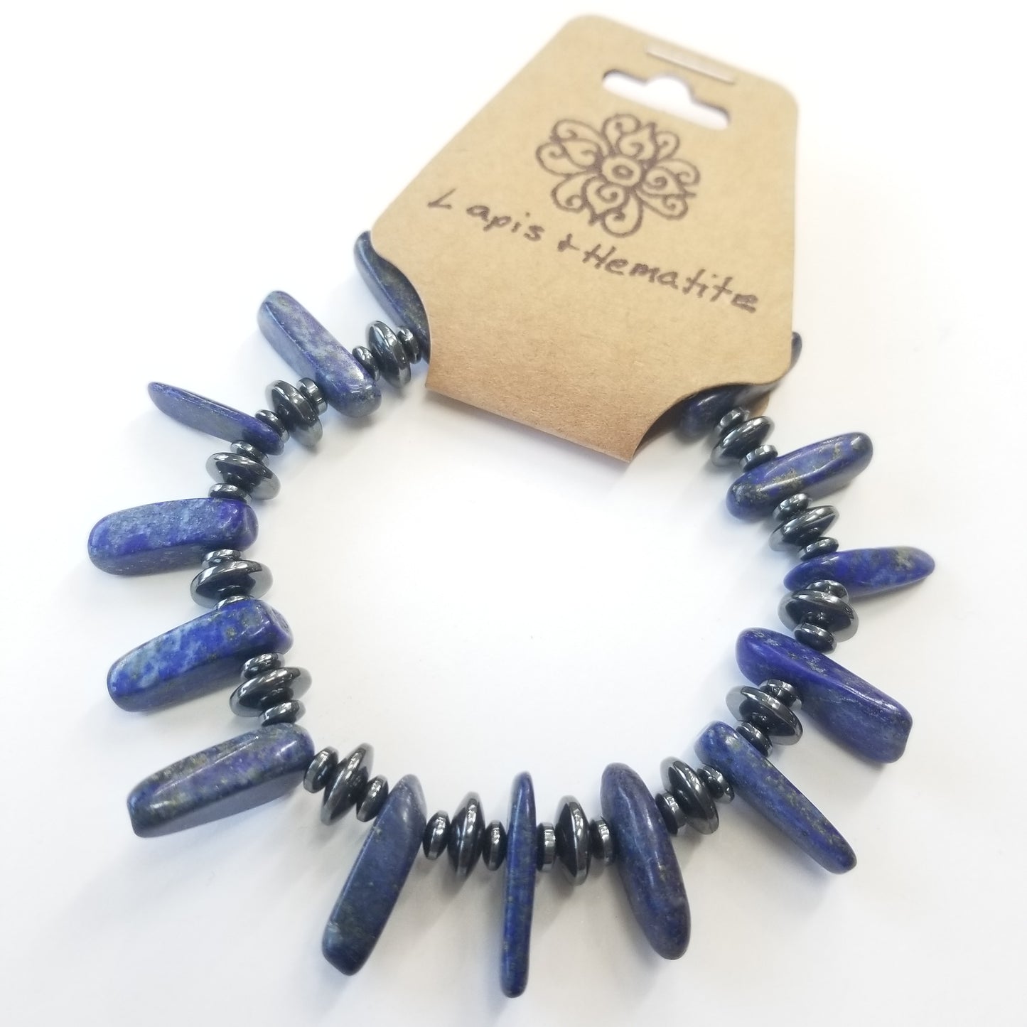 Lapis & Hematite Crystal Bracelet