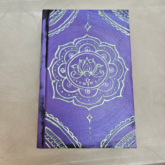 "Lotus Moon" Painted Medium Sketchbook