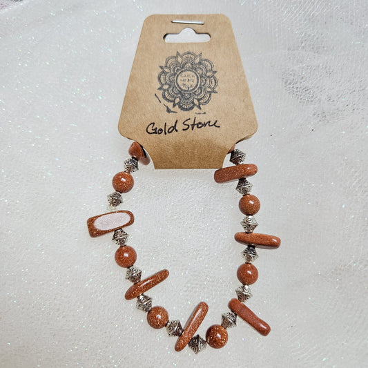 Goldstone Crystal Bracelet