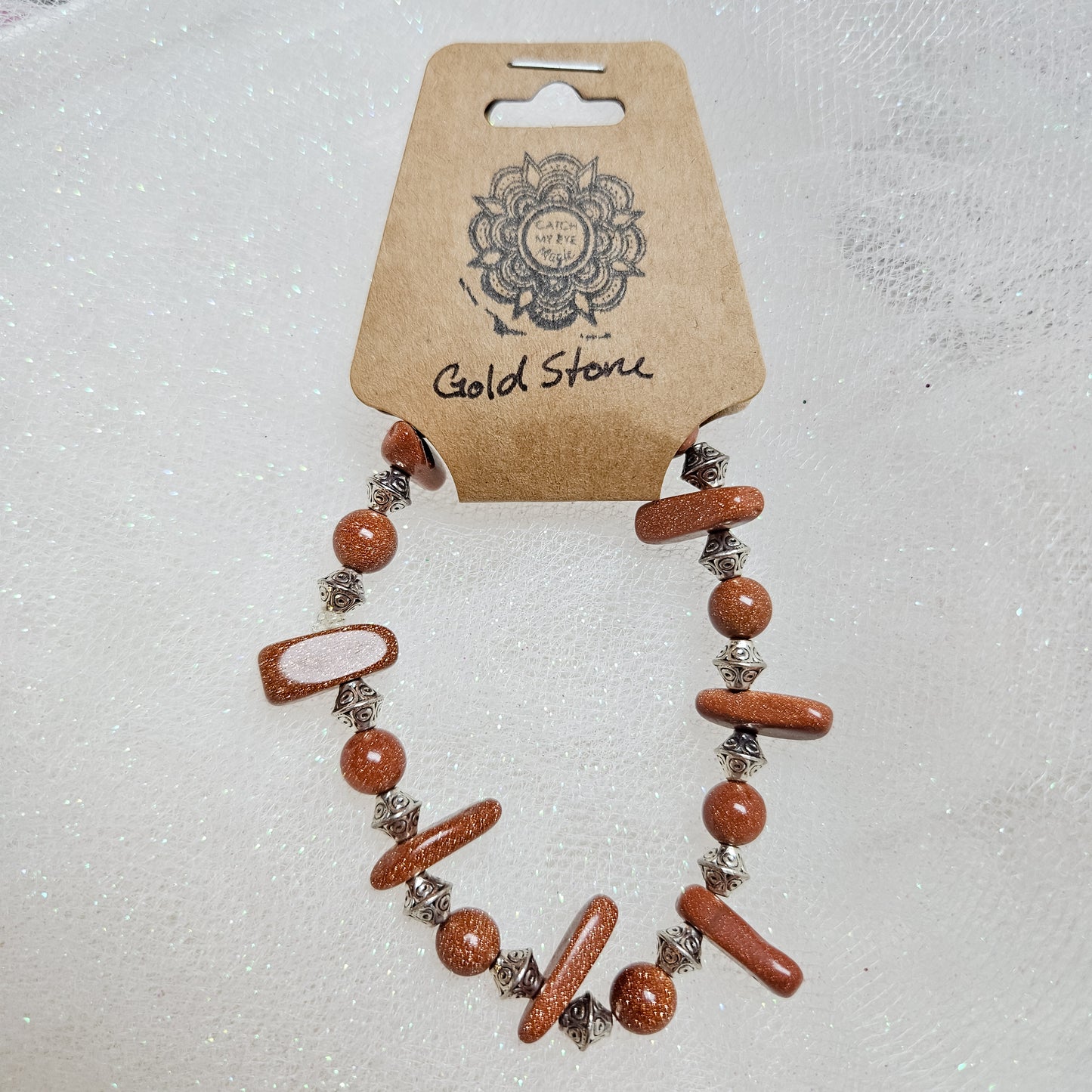 Goldstone Crystal Bracelet