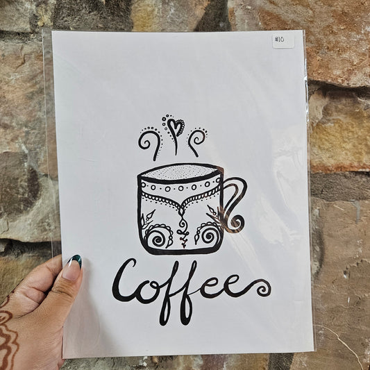Coffee Art Print | 8.5x11 Poster