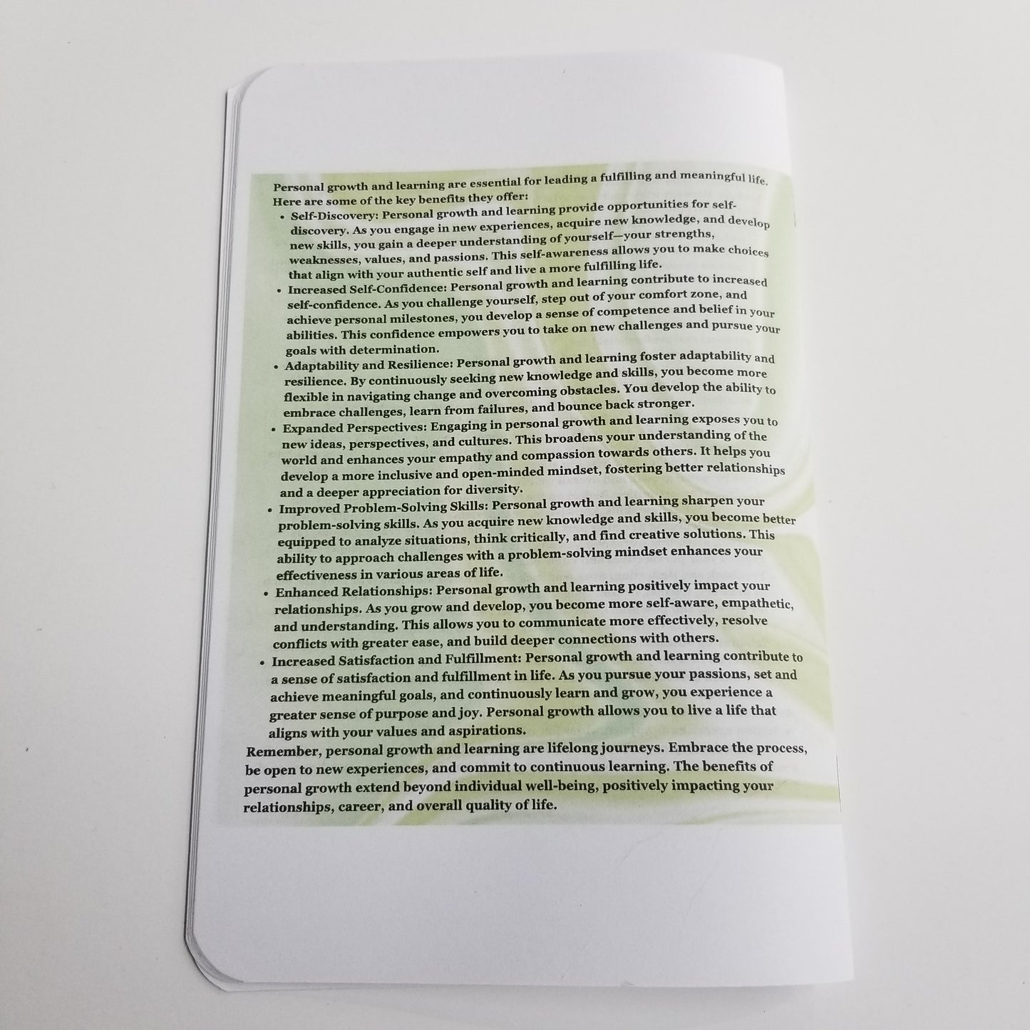 Personal Growth & Learning - A Journey to Success