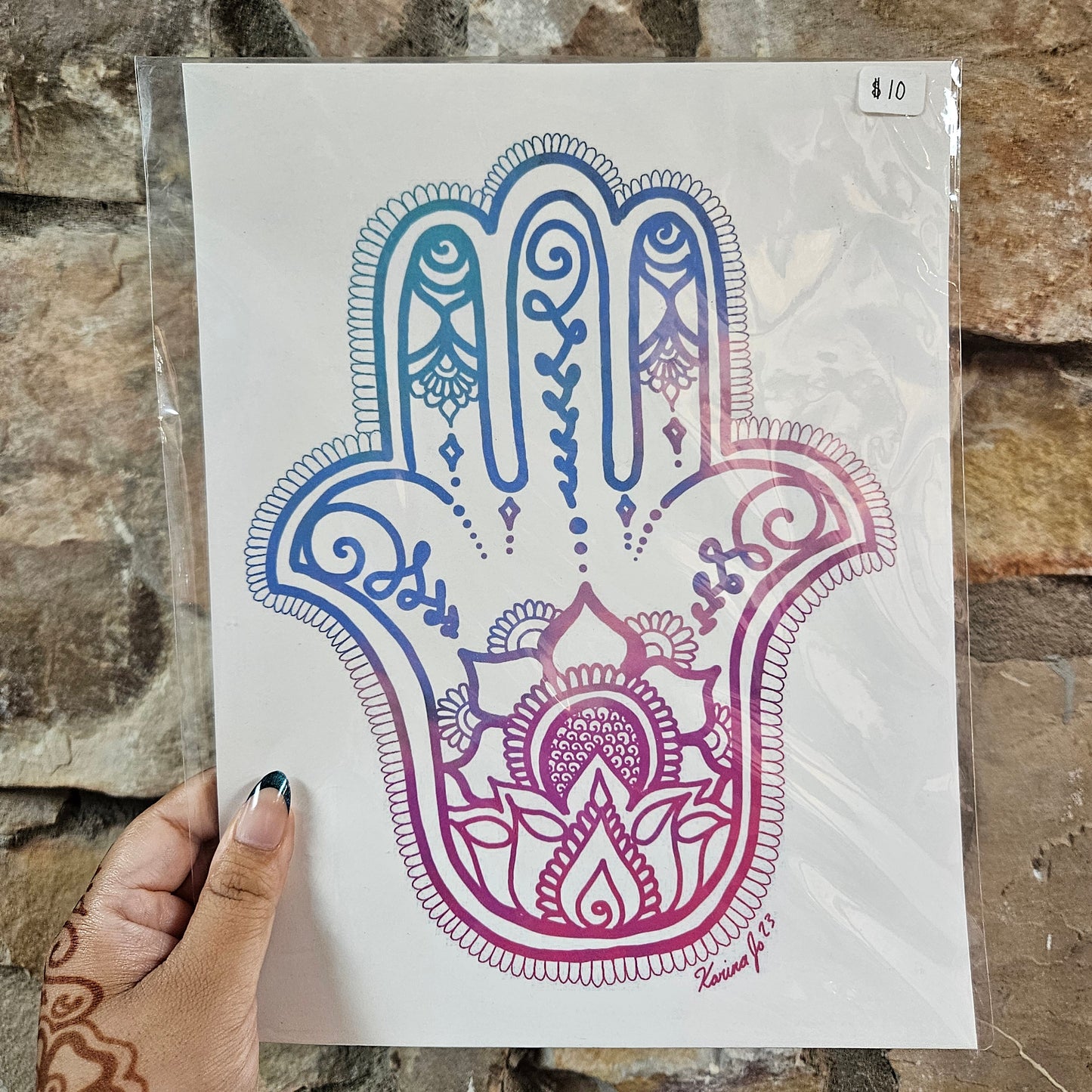 Hamsa Art Print | 8.5x11 Poster