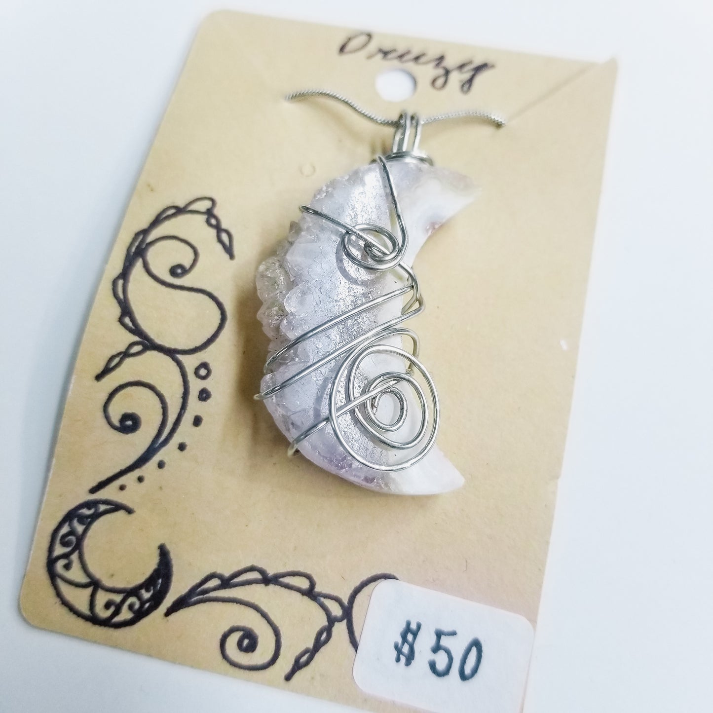 Druzy Handwrapped Necklace