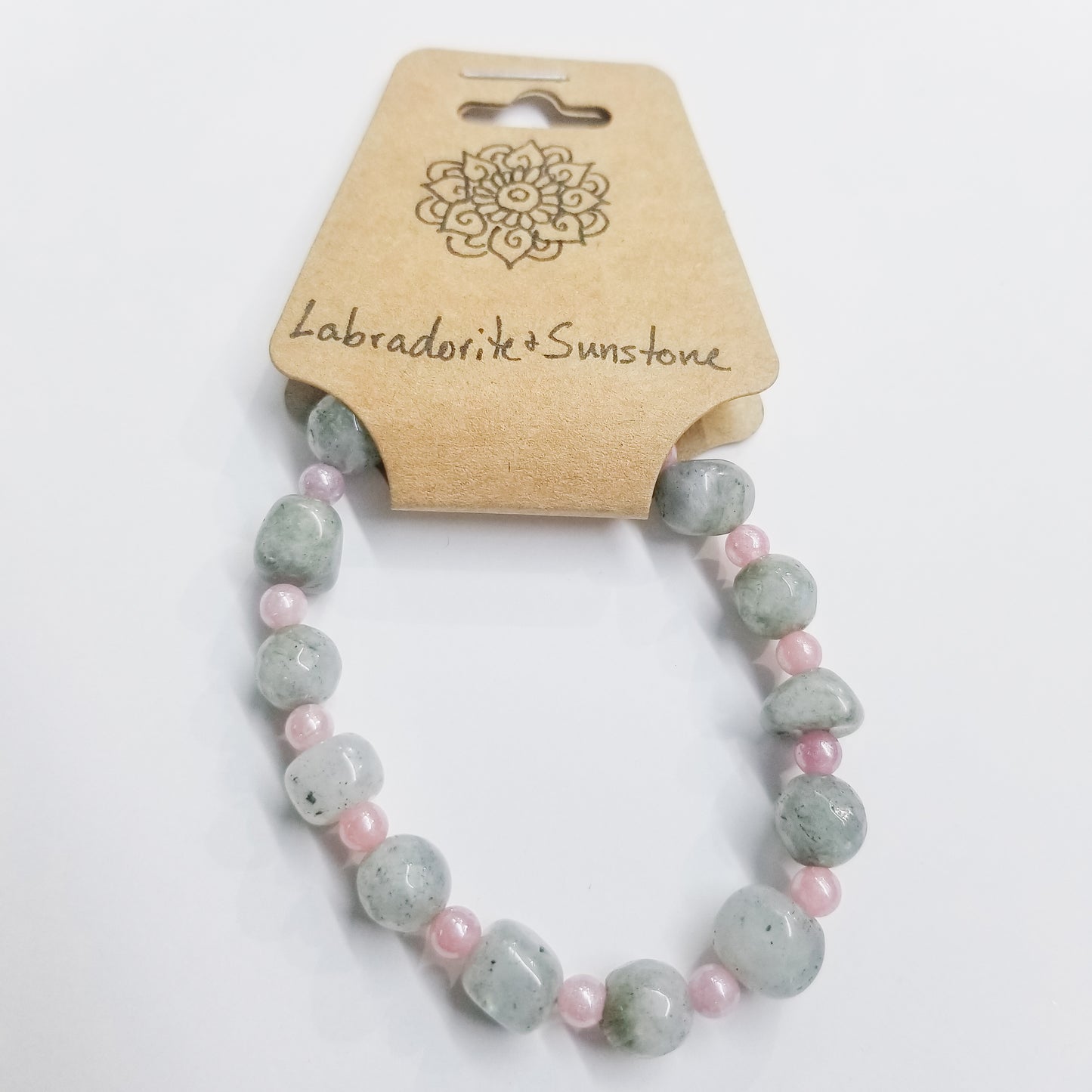 Labradorite & Sunstone Crystal Bracelet