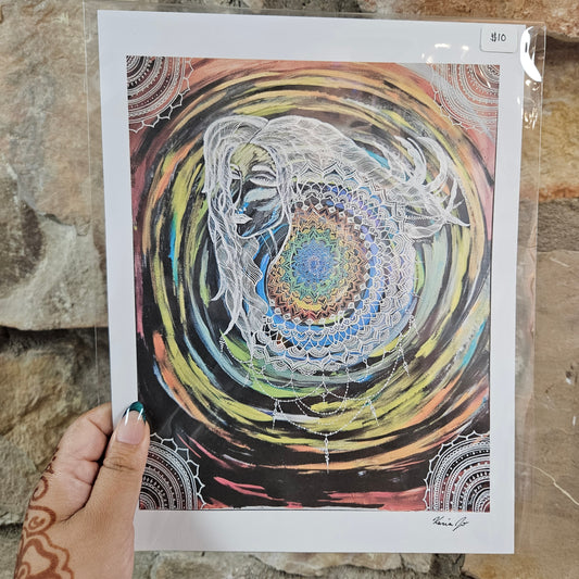 Chakra Goddess Art Print | 8.5x11 Poster