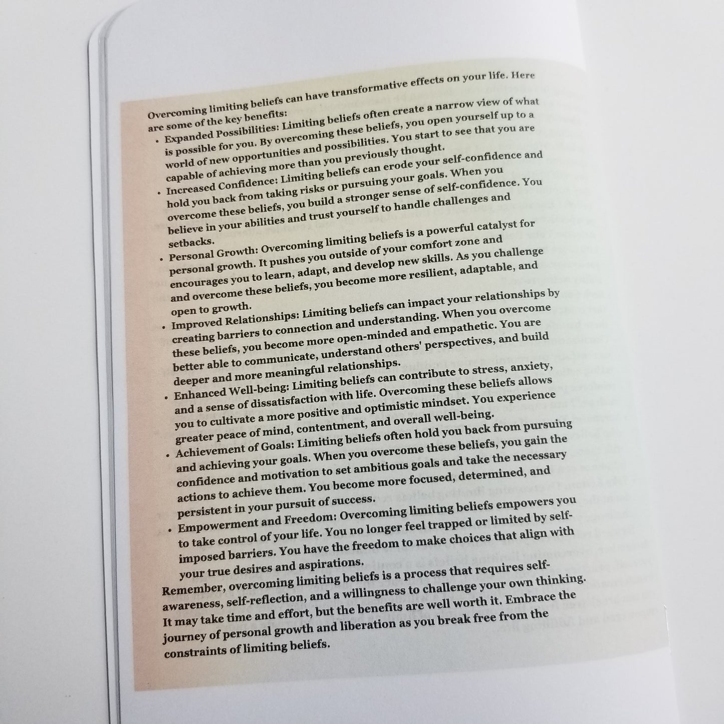 Overcoming Limiting Beliefs - A Journey to Success