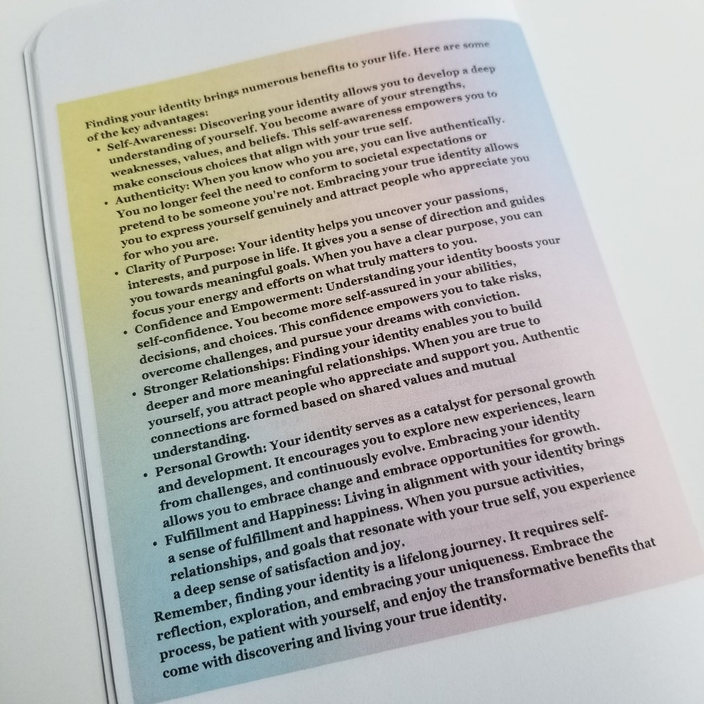 Finding Your Identity - A Journey to Success