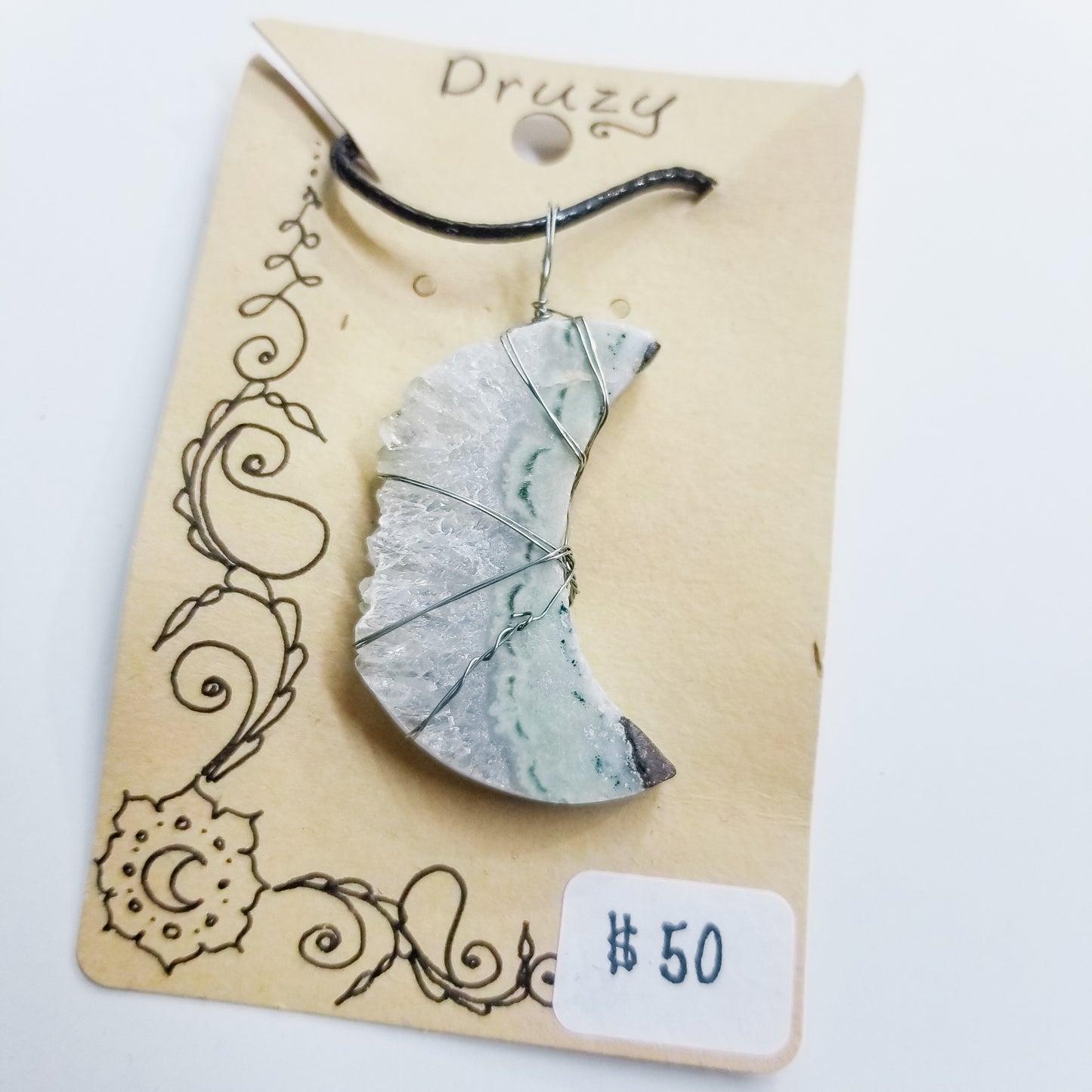 Druzy Handwrapped Necklace