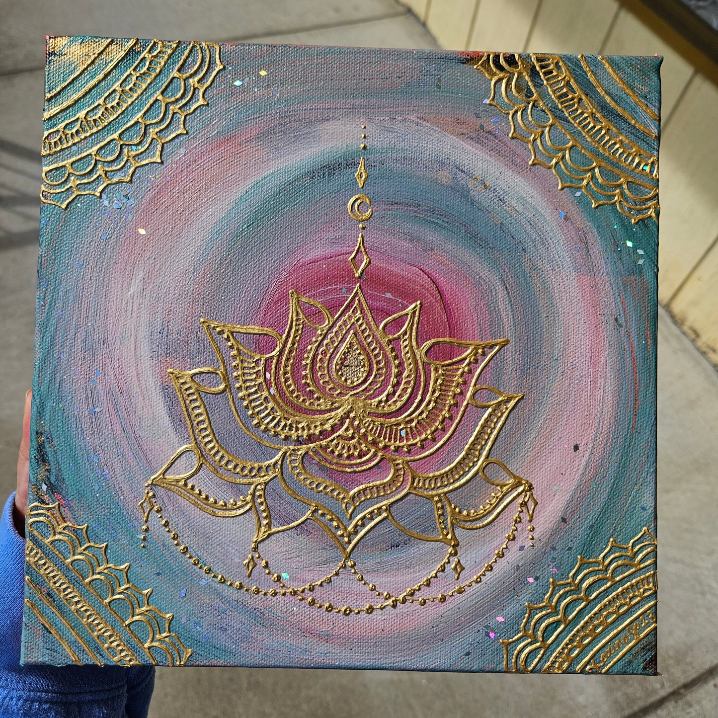 Self-Acceptance 10x10" Acrylic Painting