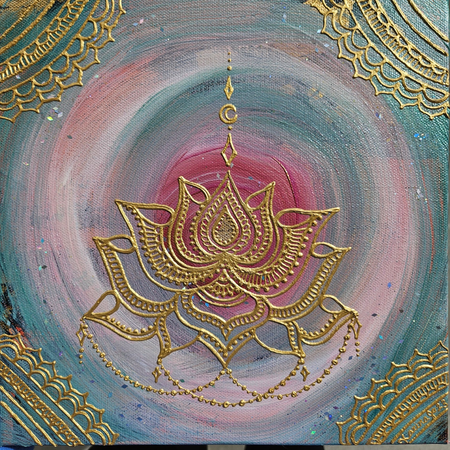 Self-Acceptance 10x10" Acrylic Painting