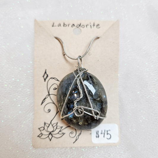 Labradorite Handwrapped Necklace