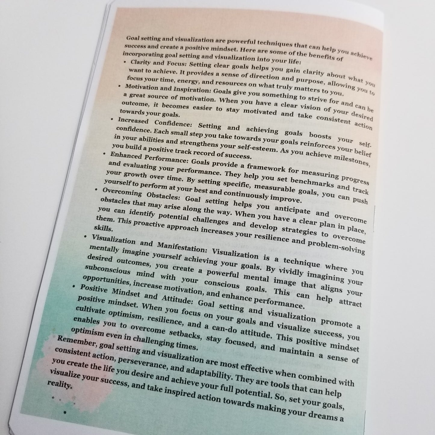 Goal Setting and Visualization - A Journey to Success