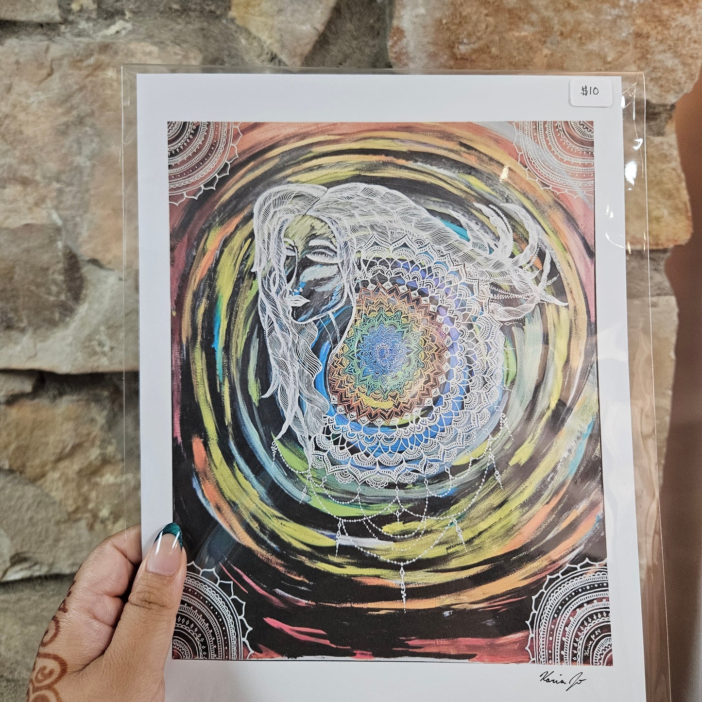 Chakra Goddess Art Print | 8.5x11 Poster