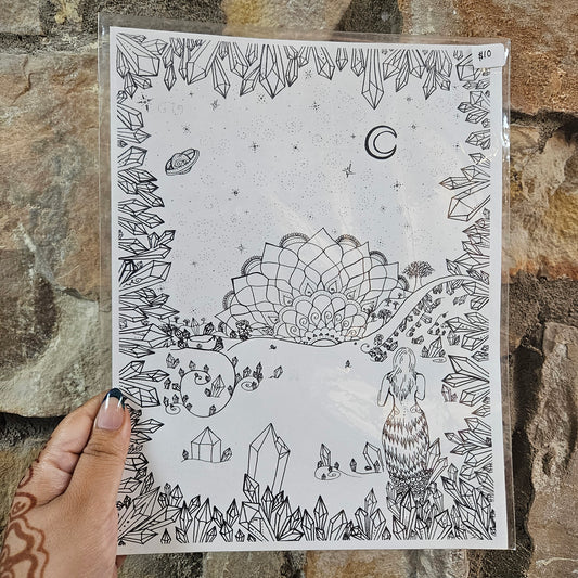 Out of the Crystal Cave Art Print | 8.5x11 Poster