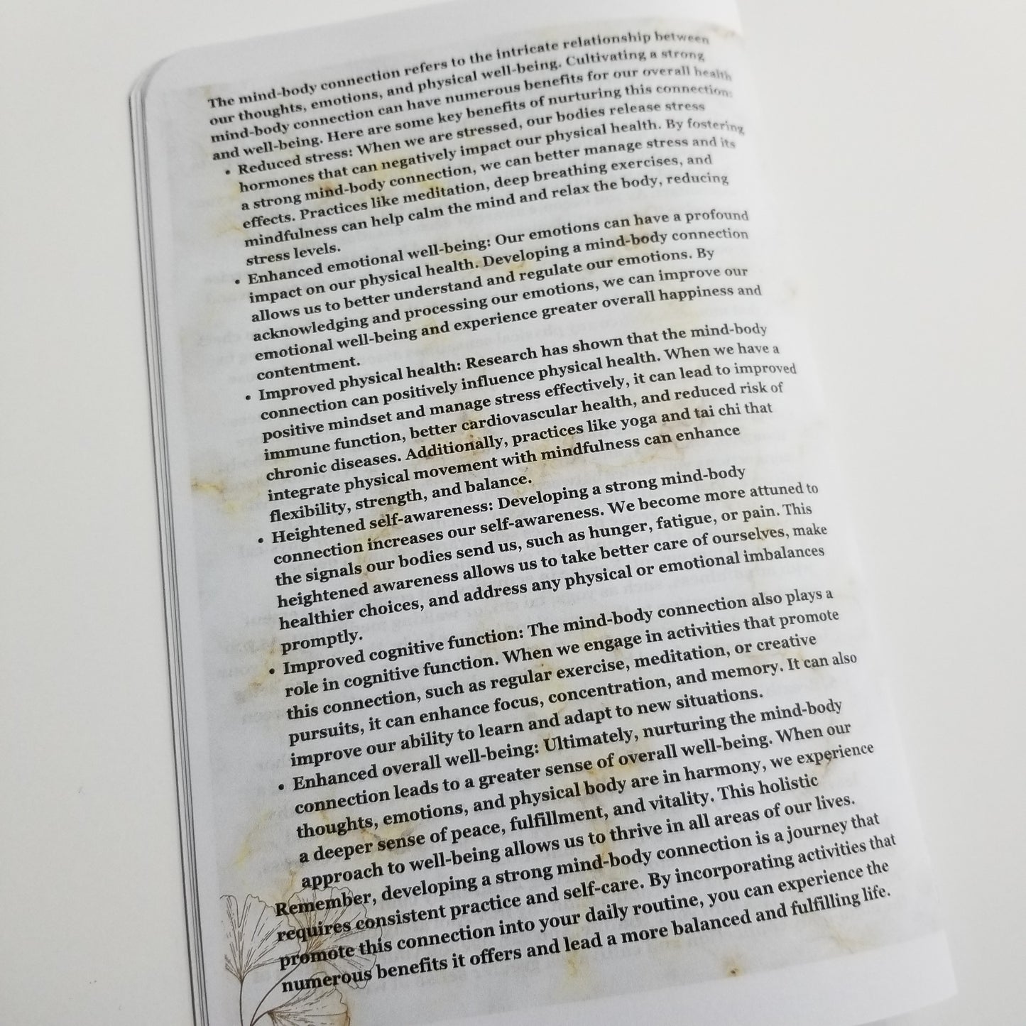 Mind - Body Connection - A Journey to Success