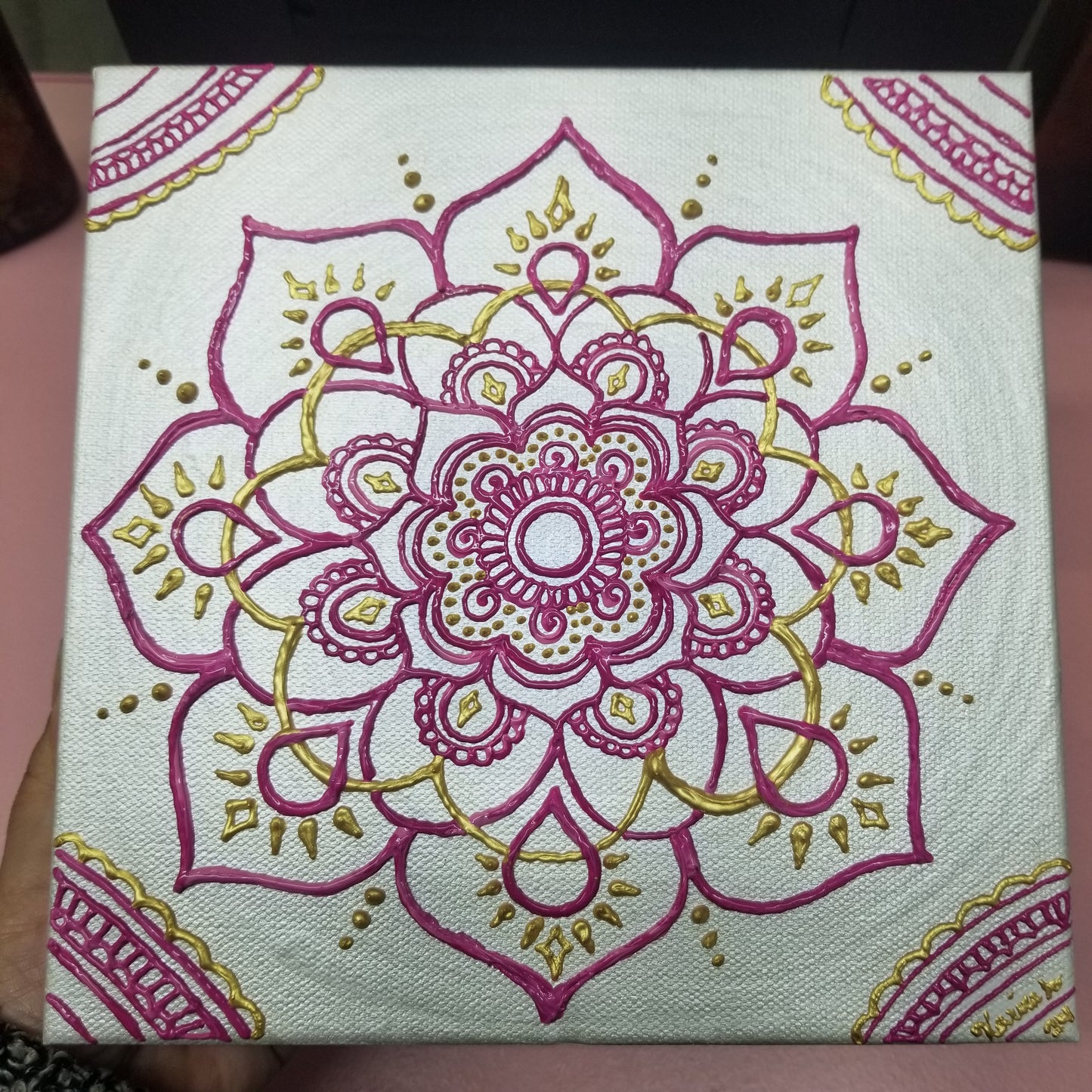 Rebirth 8x8" Acrylic Painting