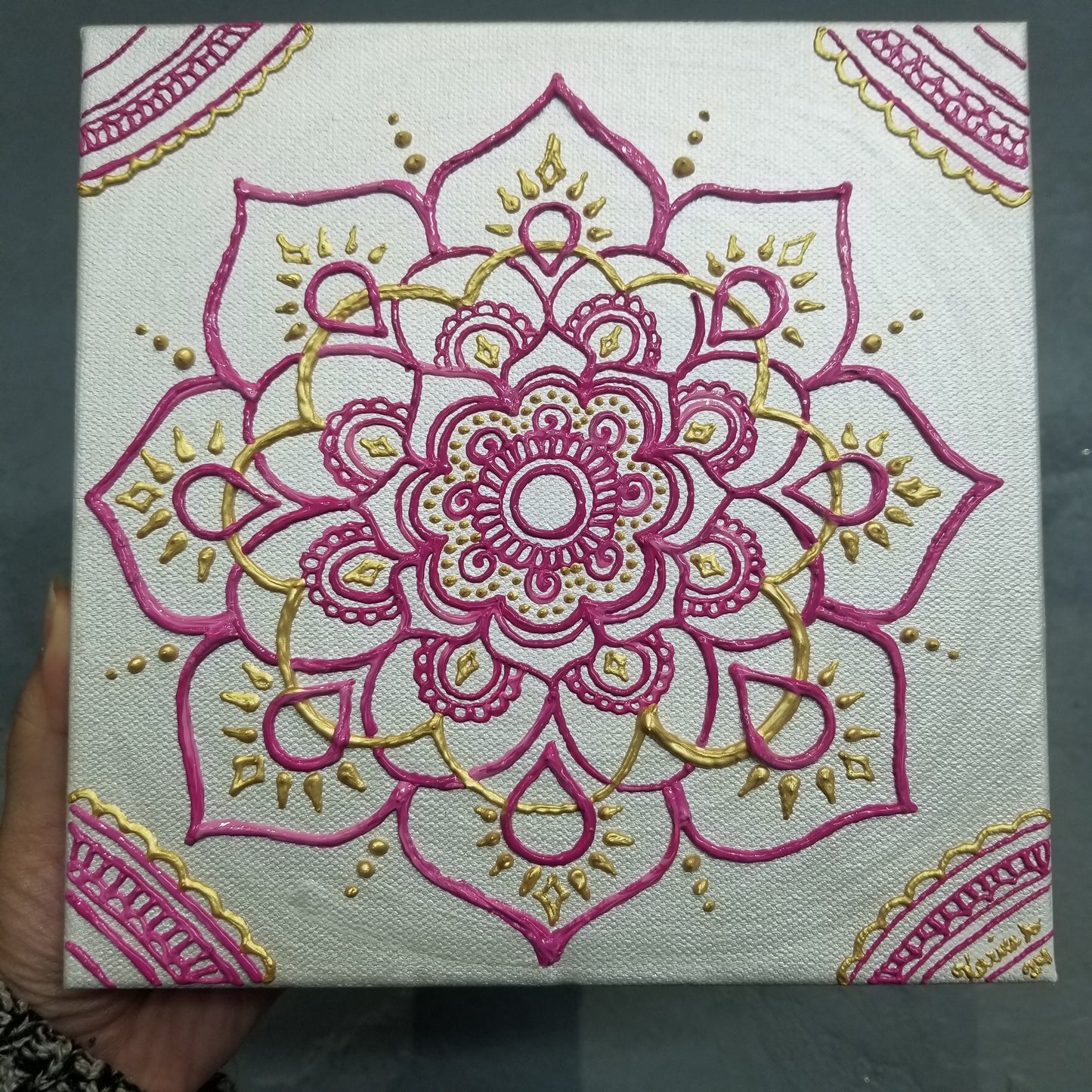Rebirth 8x8" Acrylic Painting
