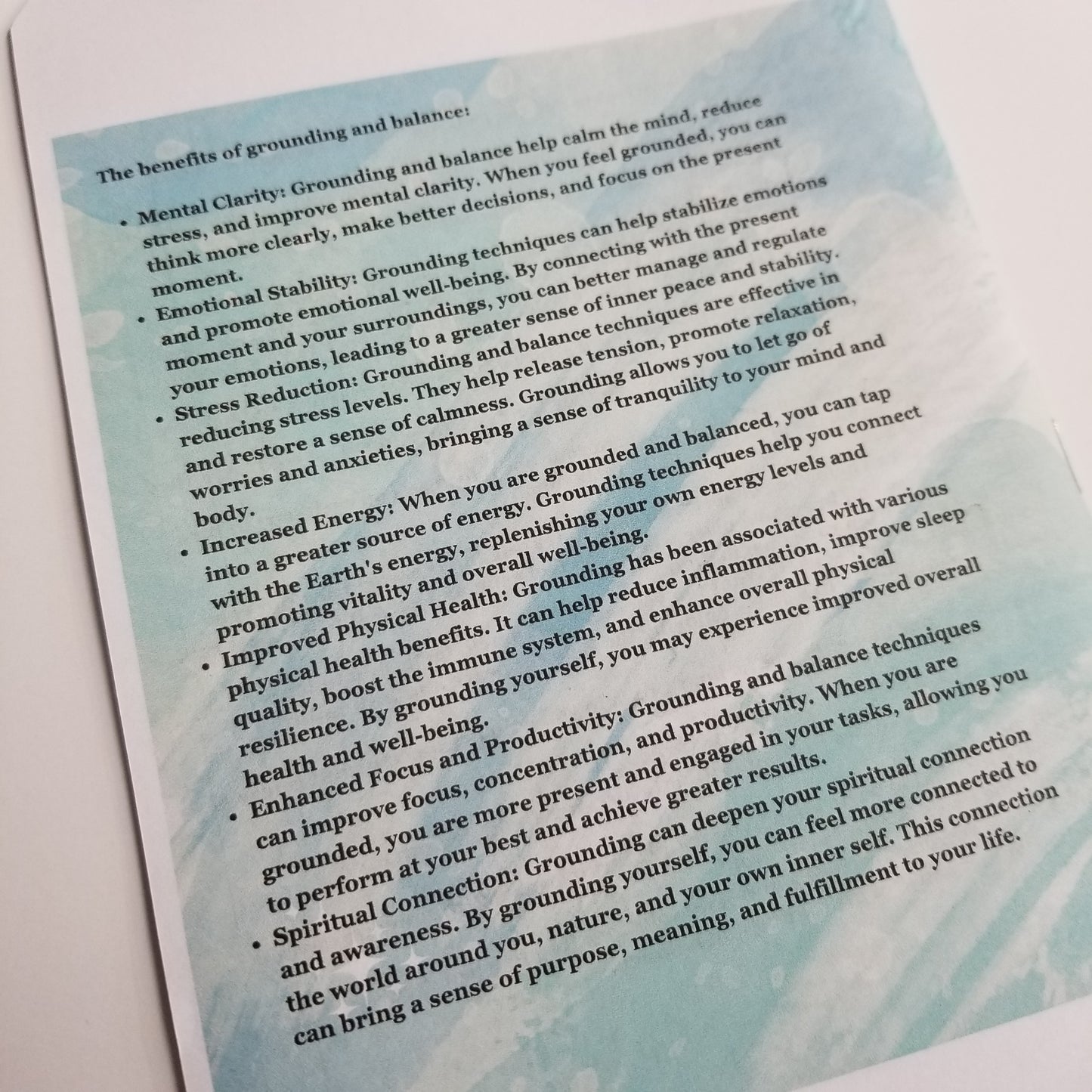 Grounding and Balance - A Journey to Success