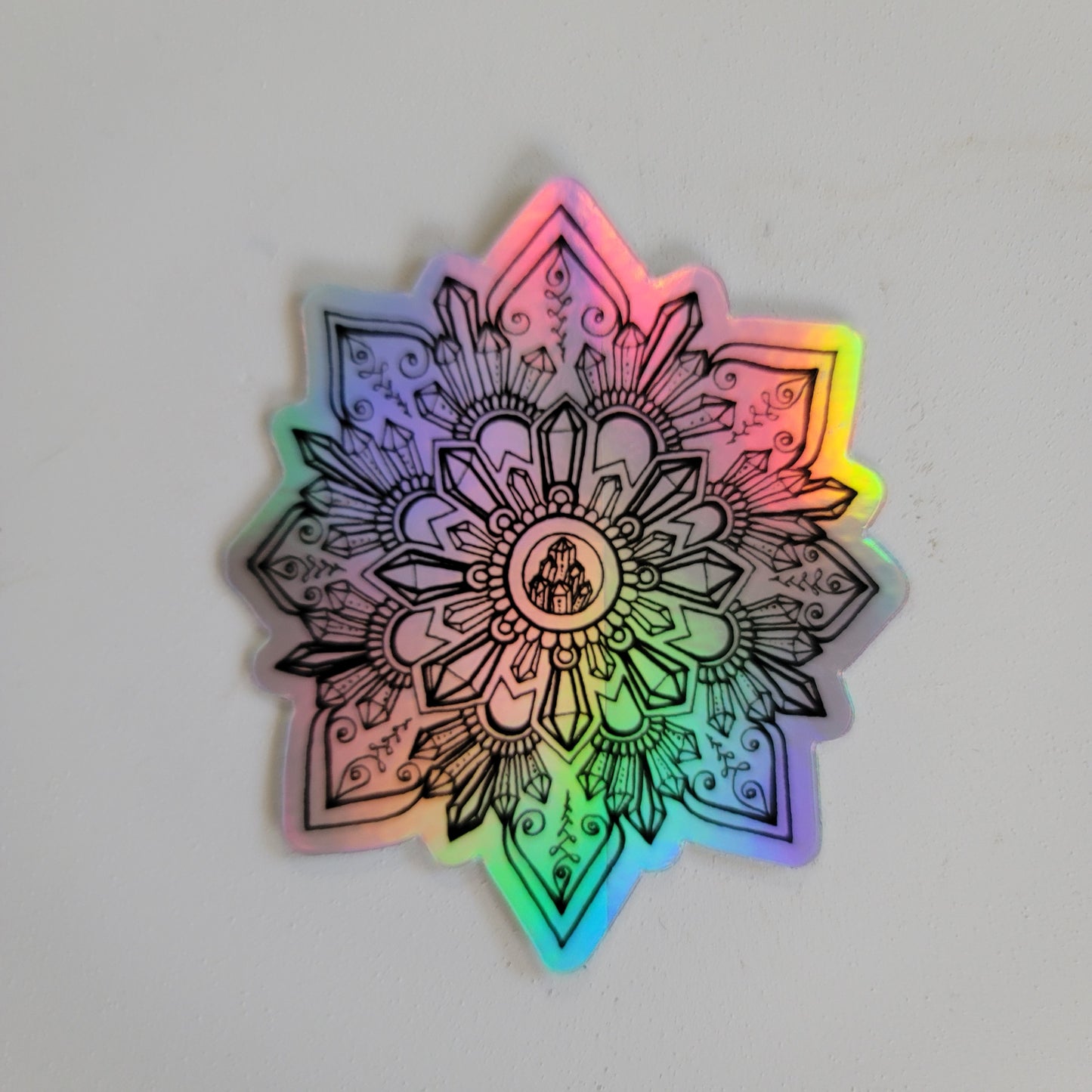 Crystal Mandala Waterproof Art Sticker