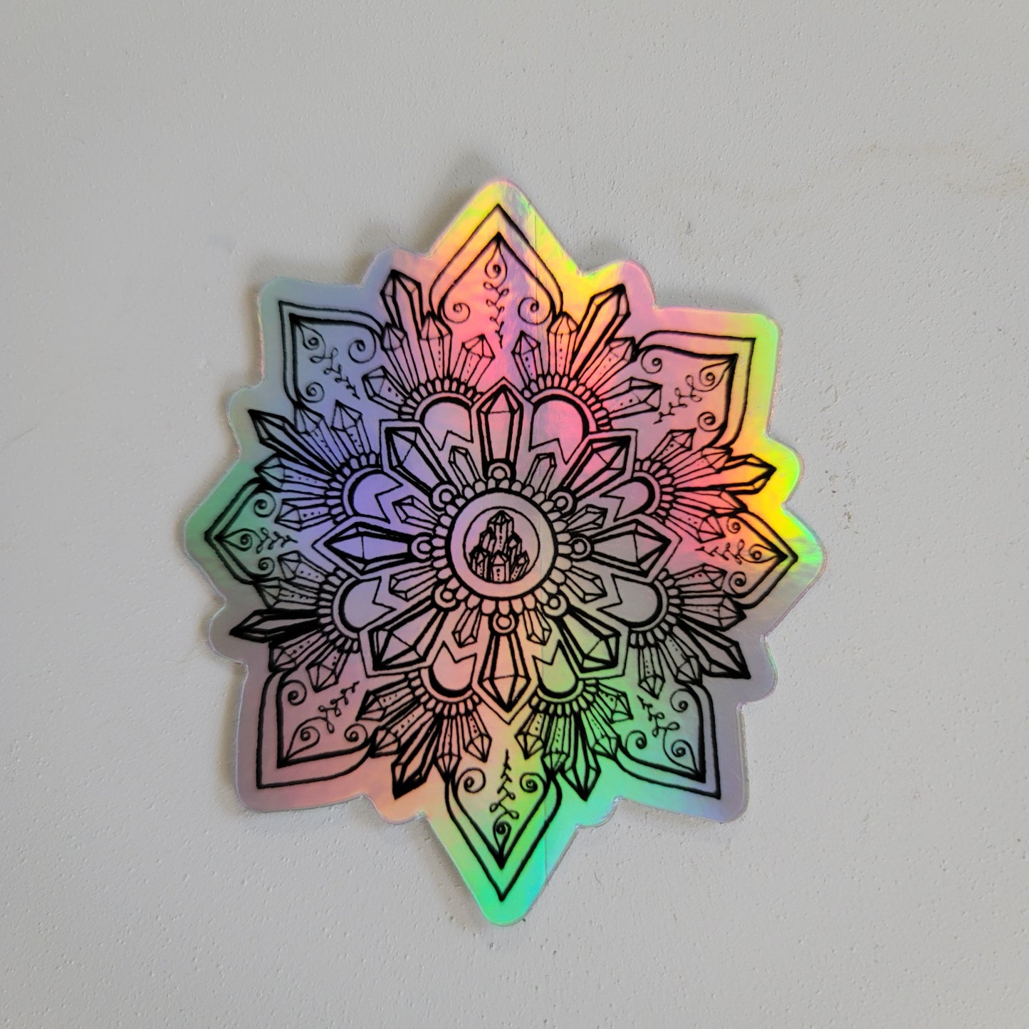 Crystal Mandala Waterproof Art Sticker
