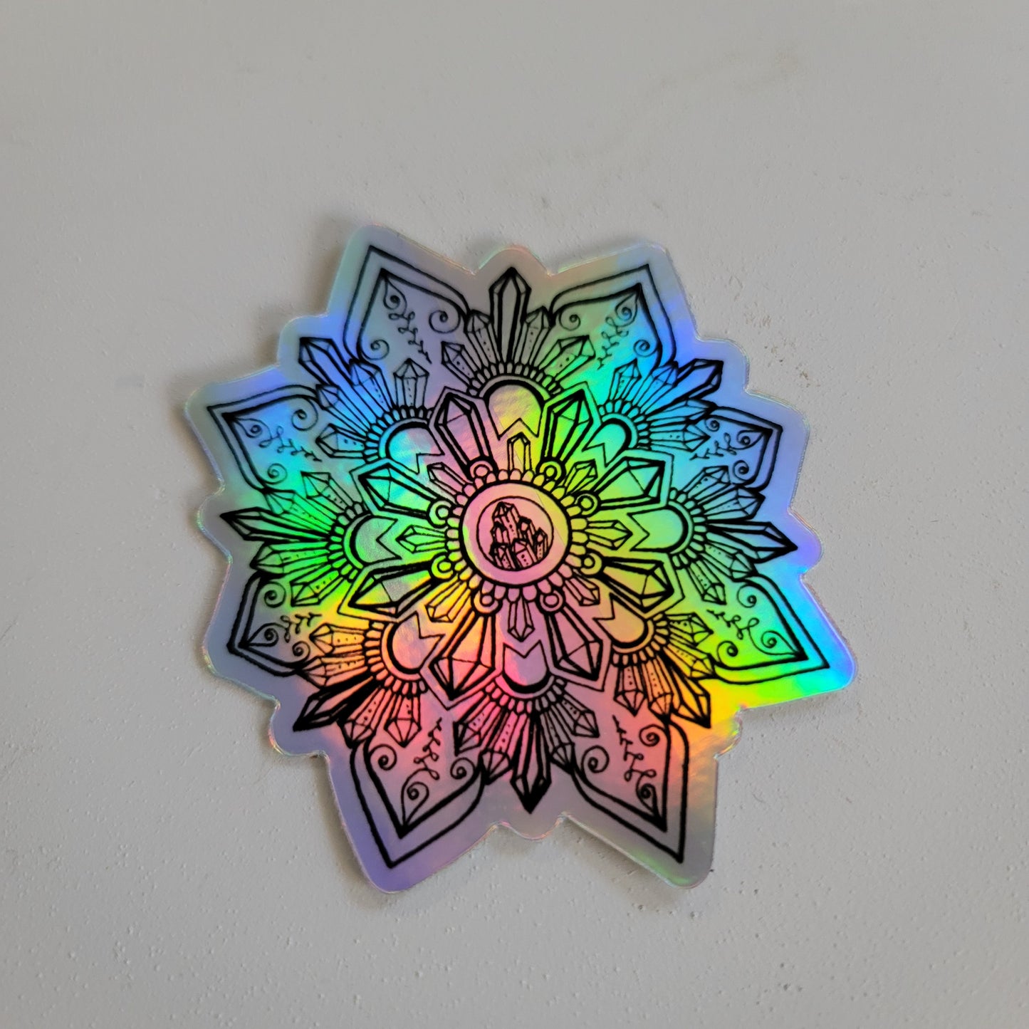 Crystal Mandala Waterproof Art Sticker