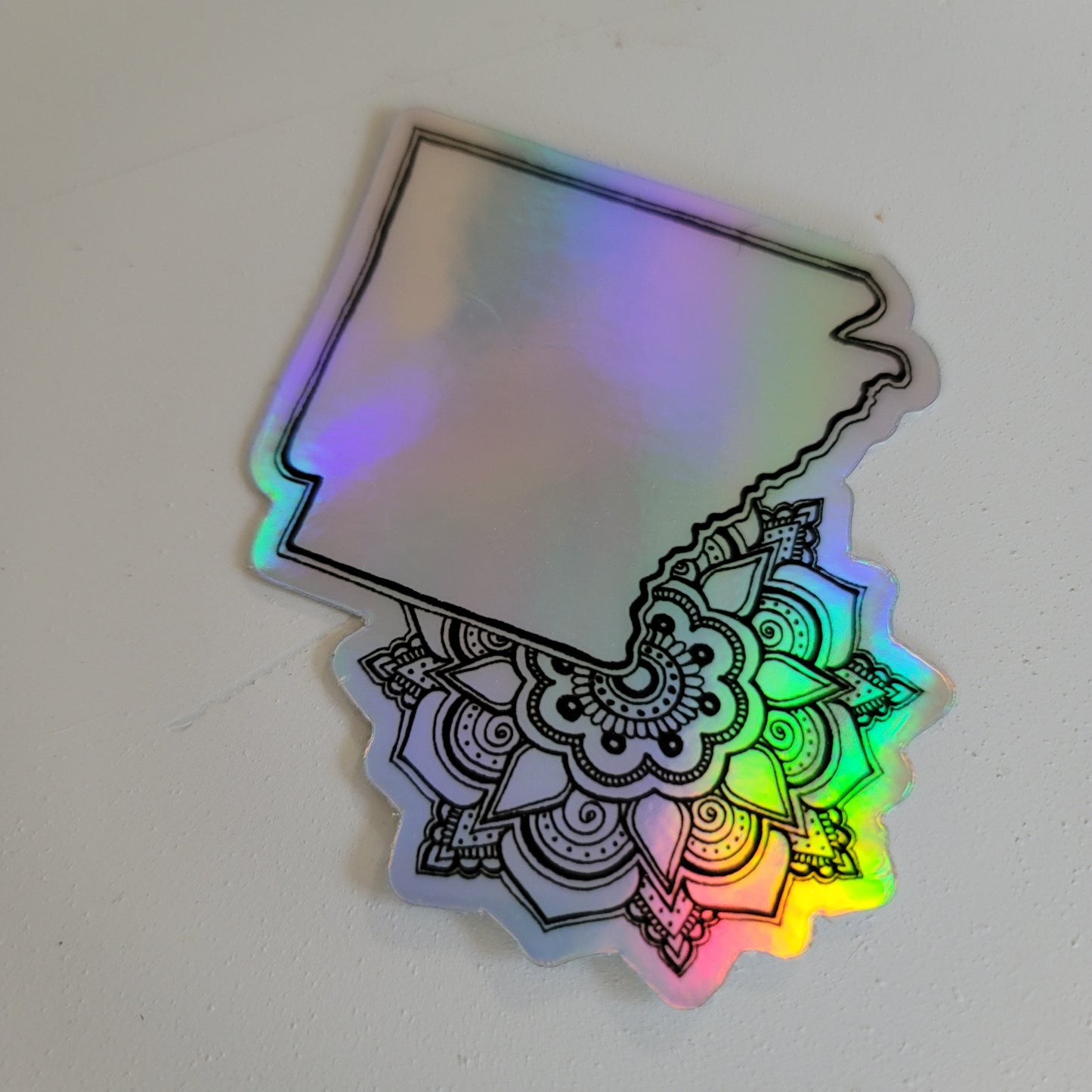 "Arkansas Mandala" Wateroof art print sticker