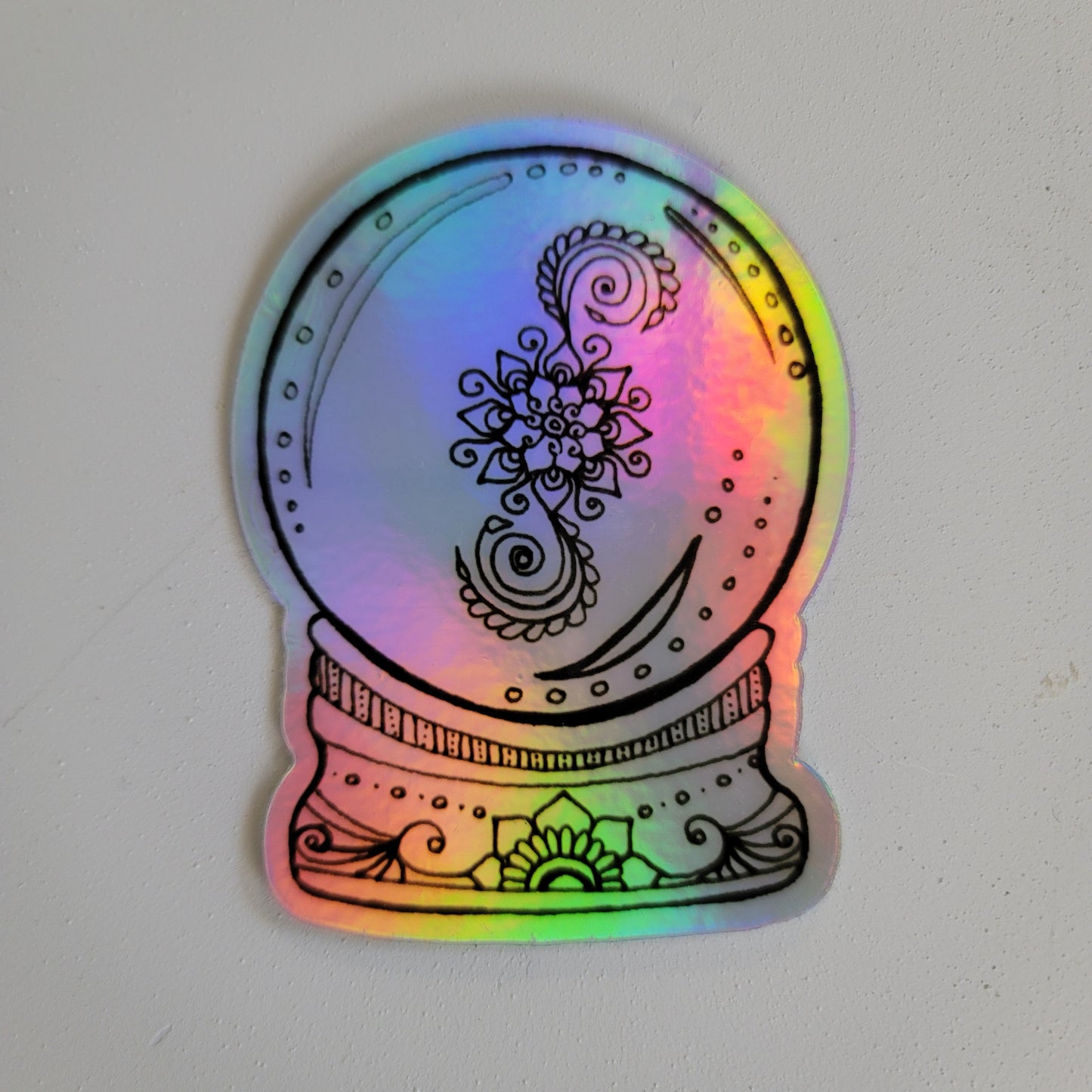 "Crystal Ball" Waterproof art print sticker