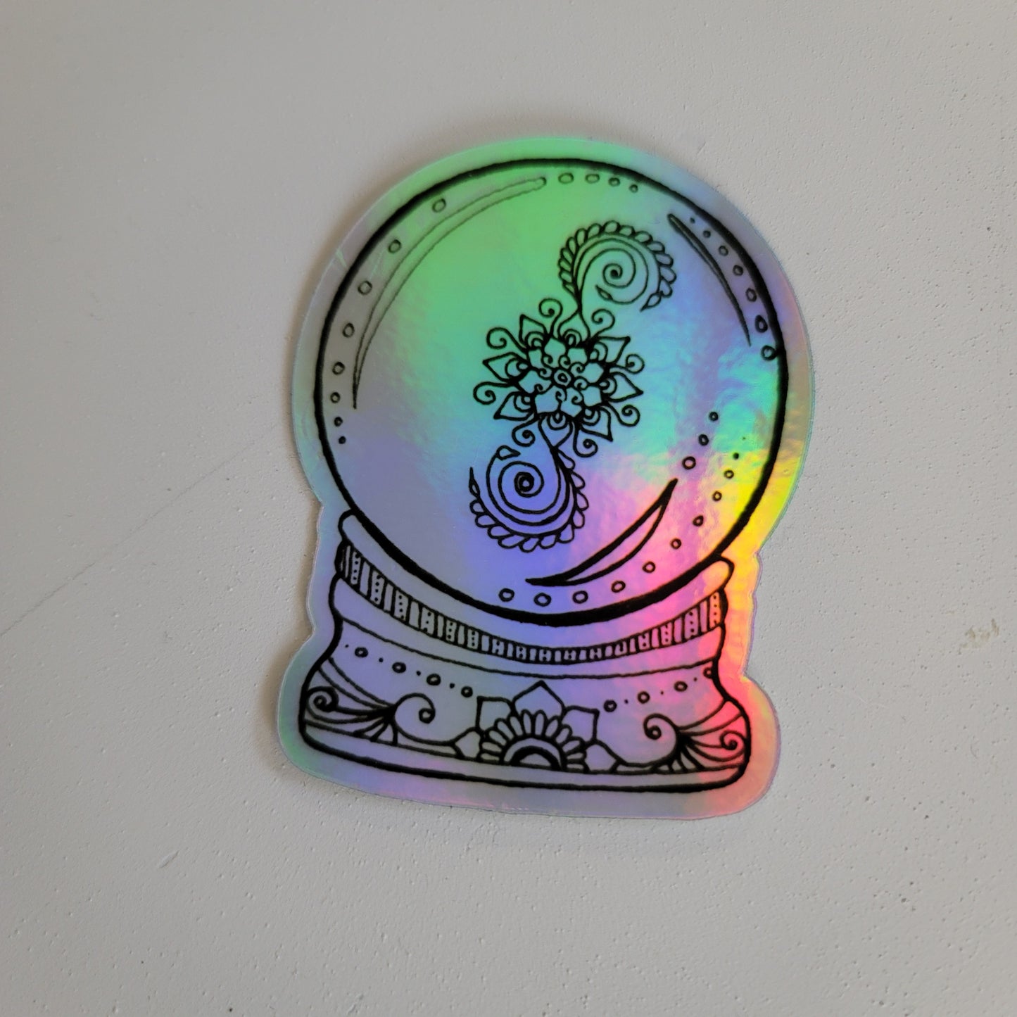 "Crystal Ball" Waterproof art print sticker