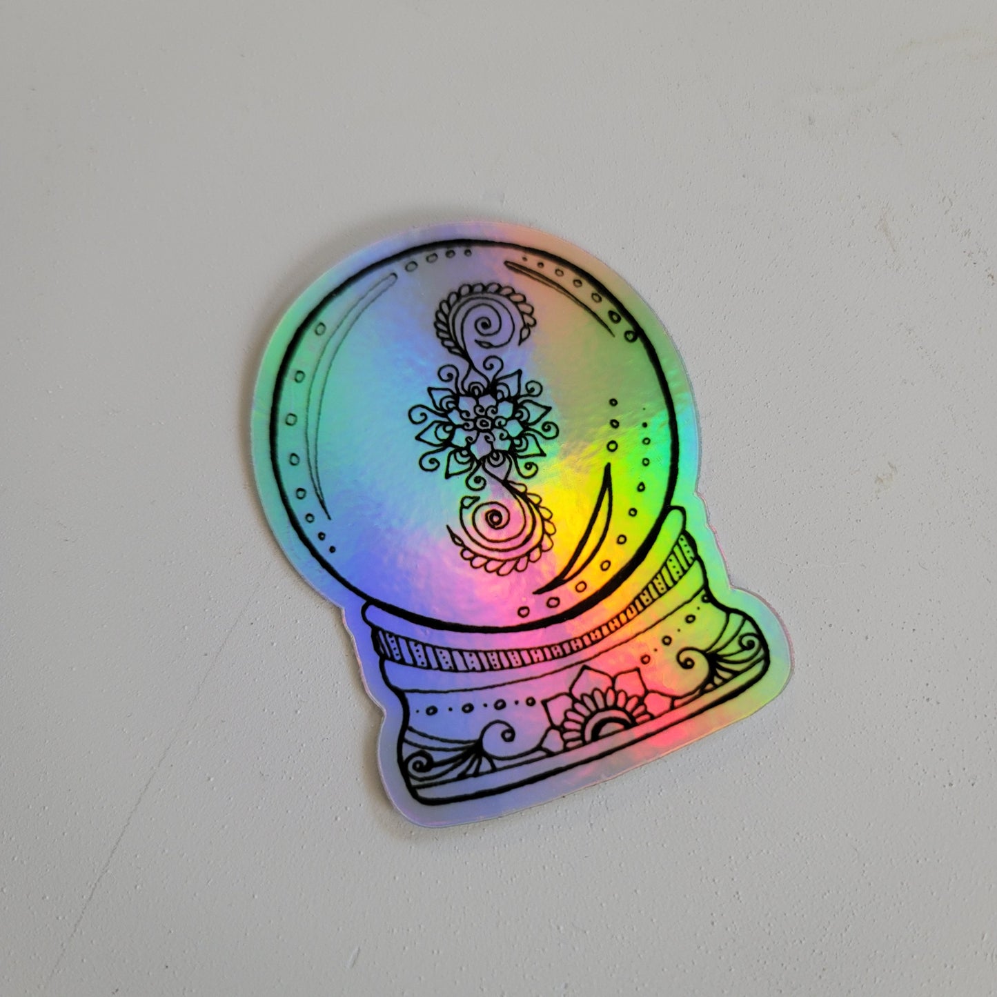 "Crystal Ball" Waterproof art print sticker