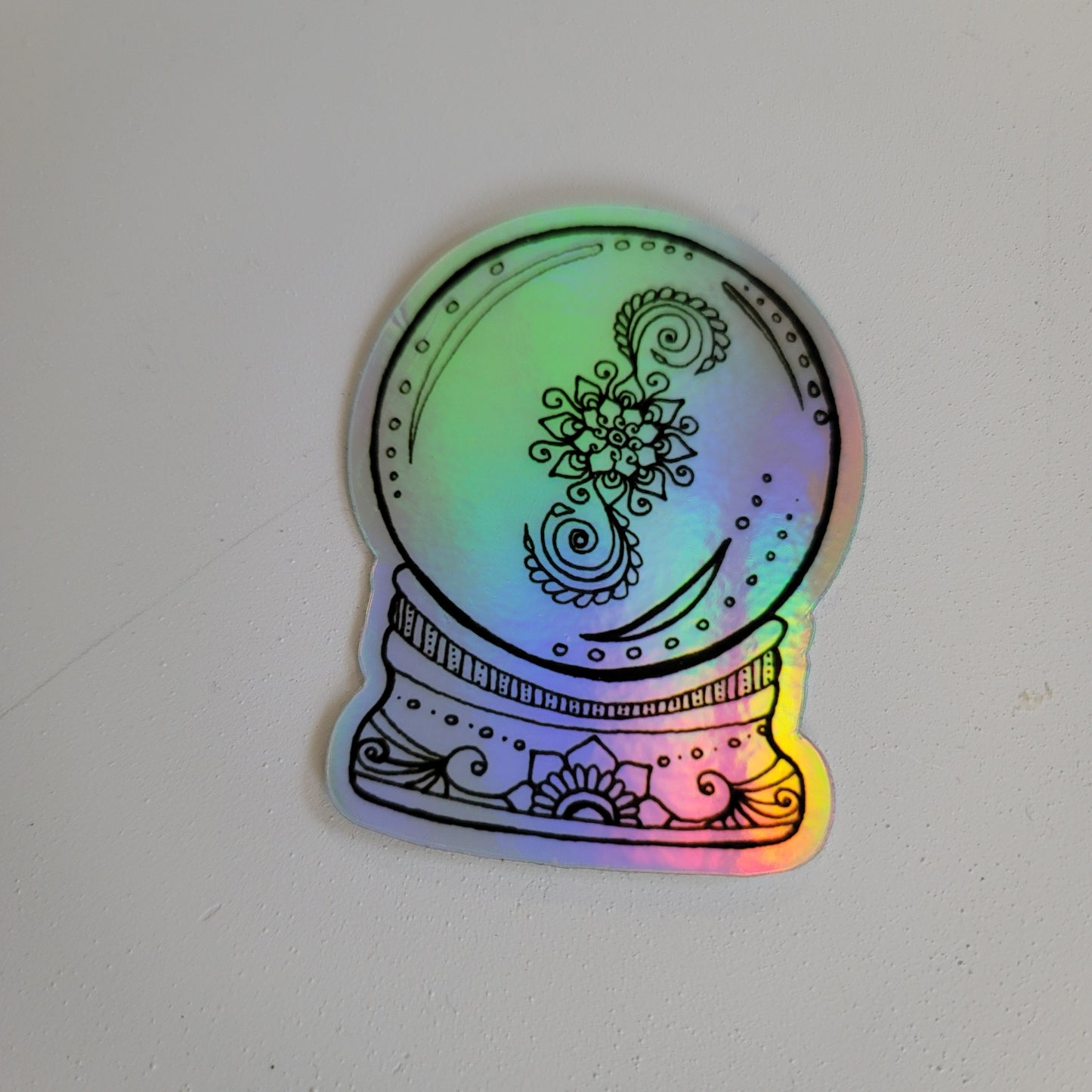 "Crystal Ball" Waterproof art print sticker