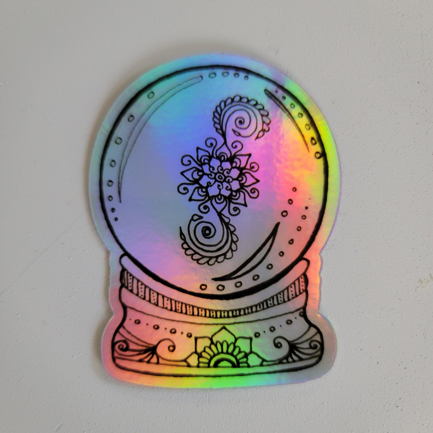 "Crystal Ball" Waterproof art print sticker