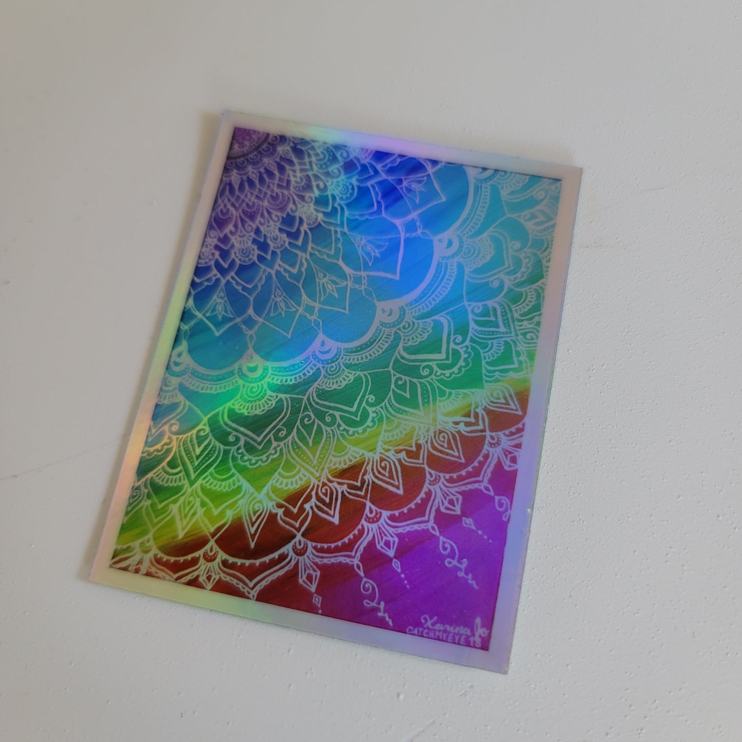 "Chakra Swirl Mandala" waterproof art sticker